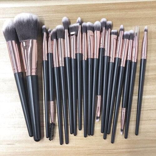 LAMJAD 12/20Pcs Beauty Makeup Brushes Set Cosmetic Foundation Powder Blush Eye Shadow Lip Blend Make Up Brush Tool Kit Maquiagem