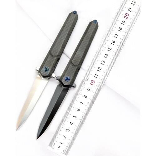 2020 new M390 steel pocket knife with carbon fiber handle quick opening folding knife outdoor camping multifunctional EDC tool