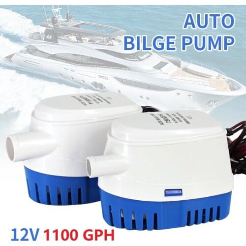 12V 750GPH 1100GPH Automatic boat bilge pump Submersible Boat Bilge Water Pump Auto with Float Switch for Boat Caravan RV