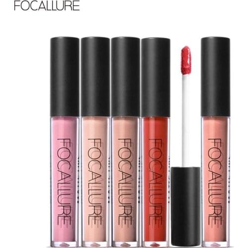Focallure Lip Gloss 37 Colors Nude Matte Liquid Lipstick Waterproof Moisturizing Long Lasting Sexy Lips Lip Makeup Cosmetics