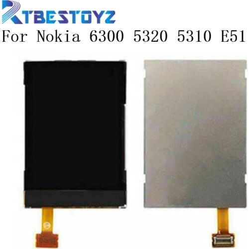 Black LCD Display Screen Replacement For Nokia 6300 5320 5310 E51 3120C 6120c 6120 7610S 6500c 7500 8600 6301 LCD
