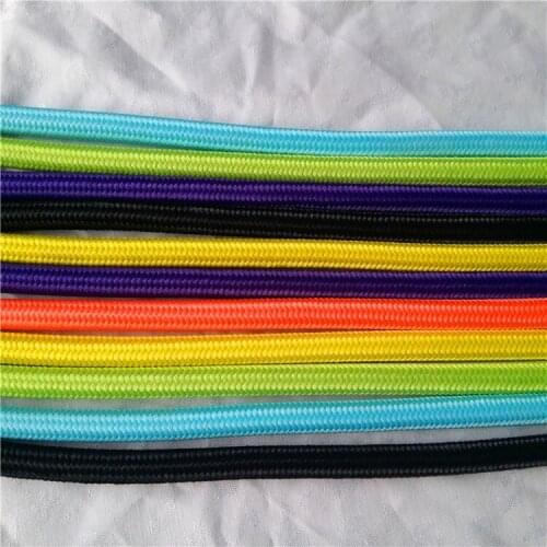 DIY power core decorative electrical wire for pendant light colorful textile fabric lamp cable