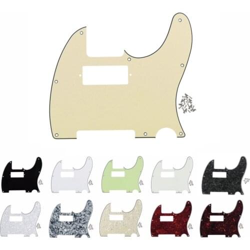 FLEOR Mini Humbucker TL Guitar Pickguard Scratch Plate w/Screws, 11 Colors Available