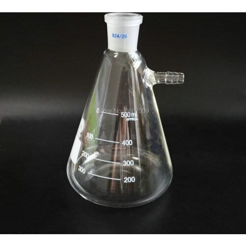 1PCS 50ml to 2000ml Glass Vacuum Grinding Mouth Filtration Suction Flask Laboratory Filter Bottle