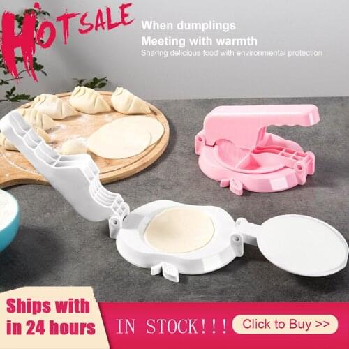 Multifunction Plastic Mould Dumpling Maker Plastic Dumpling Mould Dough Press Molds DIY Cooking Jiaozi Dumpling Maker Kitchen