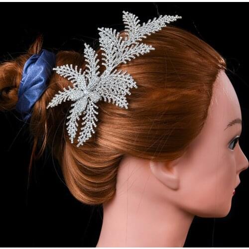 INS Fashion Rhinestone Hairpins Girls Diamante Headwear Full Crystal Hair Jewelry for Wedding/Birthday/Dance Party