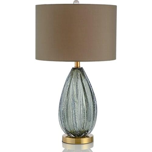 System Glaze A Living Room Desk Lamp Classical Model House Bedroom Bedside Cupboard Lamp Post Modern Light Luxurious Desk Lamp