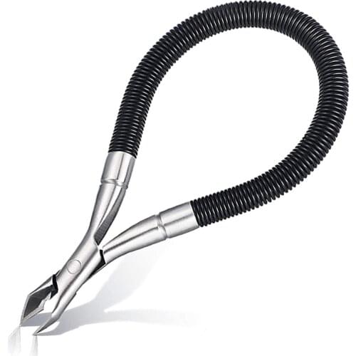 1pcs Stainless Steel Cuticle Scissors Nail Cuticle Pusher Rainbow Cutter Nipper Clipper Dead Skin Remover Manicure Nail Art Tool