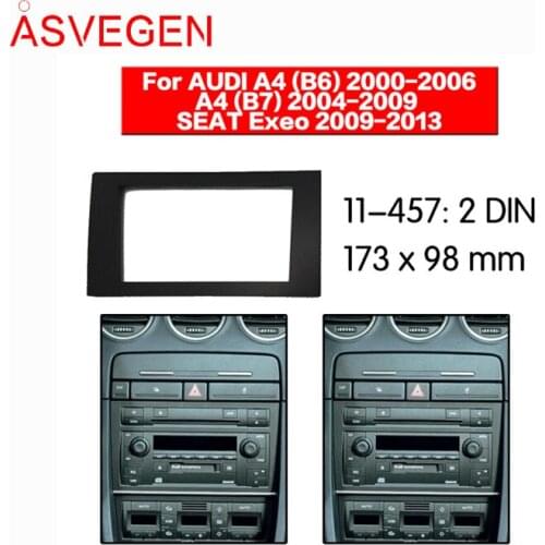 For AUDI A4 B6B7 2000-2006 Car dvd Fascias Frame Audio Fitting Adaptor Facia Panel Dashboard