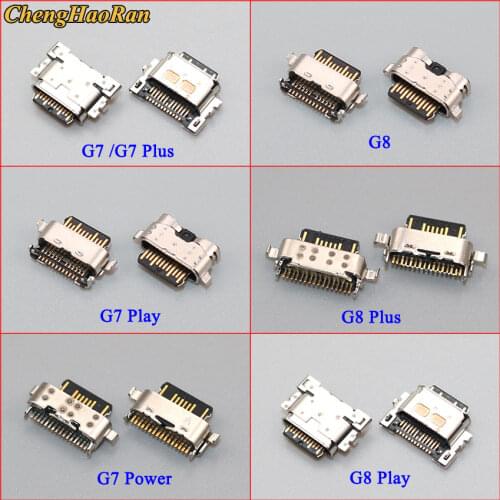 ChengHaoRan 5-20pcs USB Charging Charge Port Dock Socket Connector For Motorola Moto G7 G8 G8 Plus Play Power type c type-c