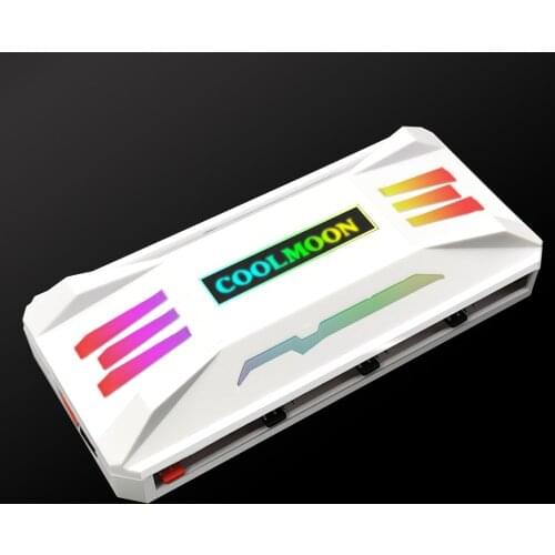 P-ARGB Controller 4-Pin PWM Temperature Control 5V 3-Pin Synchronization Wireless Remote Control Chassis Fan Hub