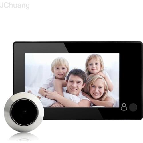 Door Viewer Video Peephole Camera Motion Detection 4.3" Monitor 1080P Digital Ring Doorbell Door Eye Home Security Camera Monito