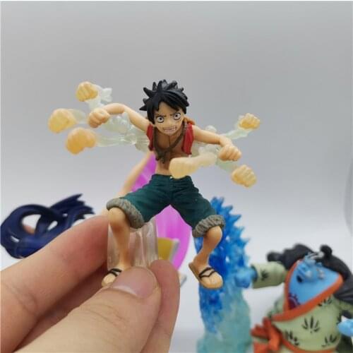 Bandai Japanese Anime One Piece Monkey D Luffy Jinbe Chopper Silvers Rayleigh Special Effects Must Kill Collection Model Toy