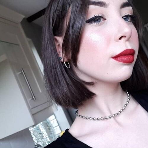 Stainless Steel sexy choker Bead Chain Ball Necklace Women Choker (20Inch