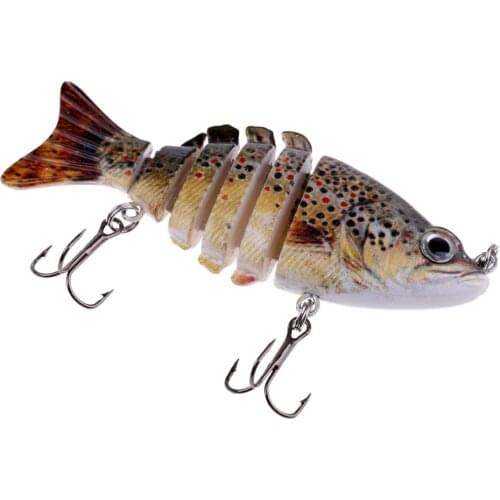 1 pieces 6 Sections Fishing Lures Jointed Swimbaits Crankbaits Bionic Artificial Hard Baits for Saltwater Freshwater