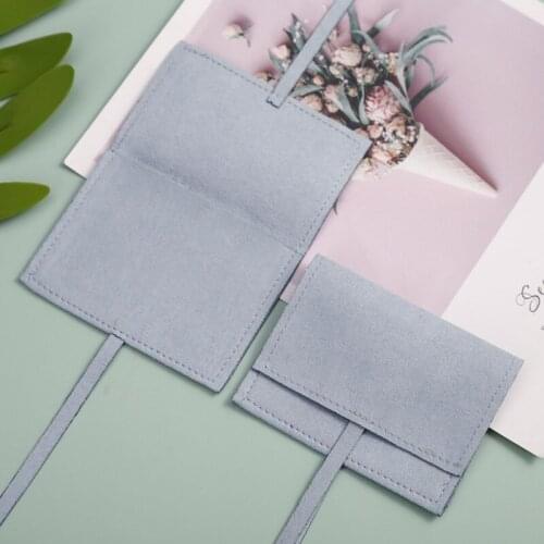 Hot Sale 10 pcs/lot Flip Bag Small Jewelry Flannel Bag Small Items Packaging Bag Ring Bracelet Necklace Ring Earring Flannel Bag