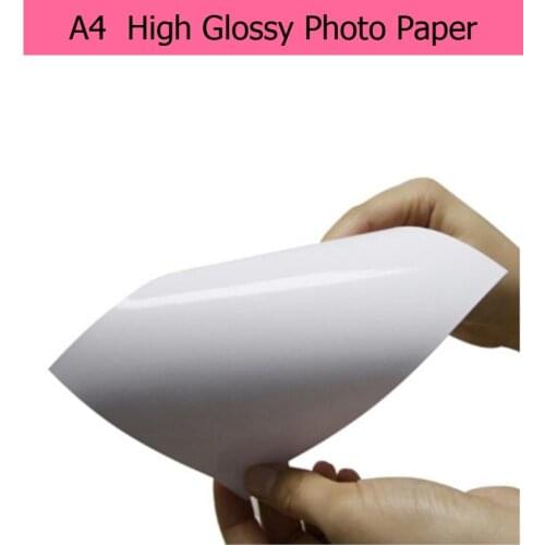 100 SheetS High Glossy A4 Photo Paper Apply to Inkjet Printer Ideal for Photographic Quality Colorful Graphics Output