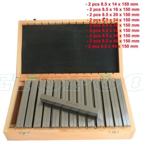 150x8.5mm 9pairs precision parallel set Parallelism: 0.005mm 150mm parallel block set Parallel Pad Gauge Block CNC Milling Pads