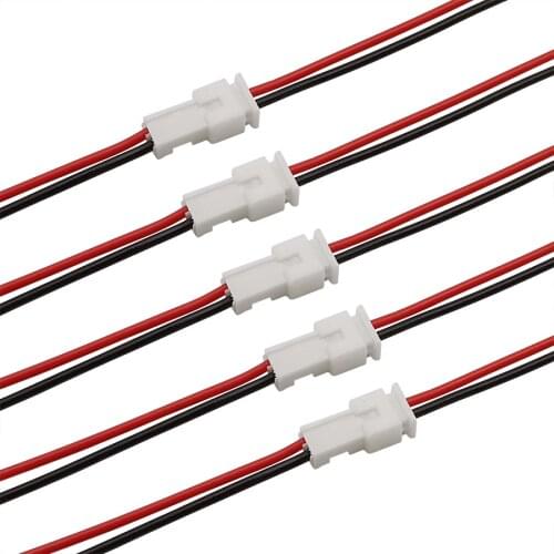 2-10Pairs Micro JST 2 Pin 1.25mm Wire Cable Connector JST PH1.25 2P Male Female Jack Pulg Connector Length 15CM