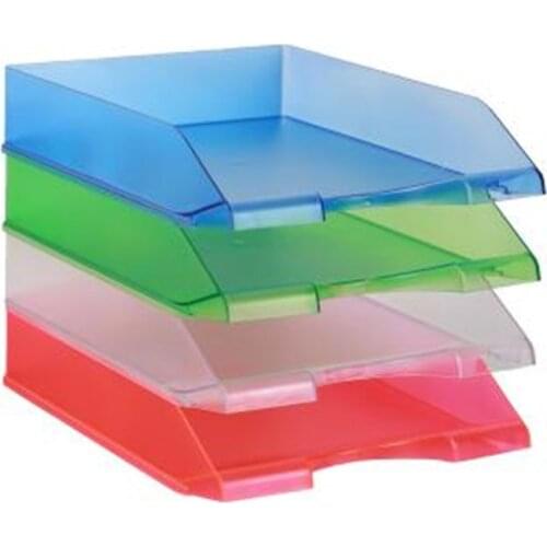 2020 New Horizontal Multi-layer Stackable File Holder Office Storage Rack Envelope Document Shelf Tray