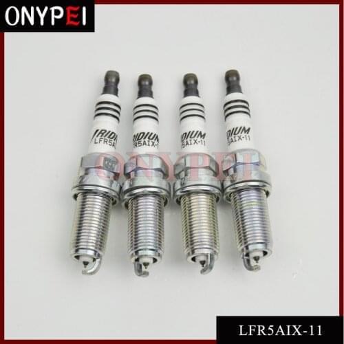 4x Iridium Spark Plug LFR5AIX-11 4469 For Hyundai Nissan Infiniti Yamaha LFR5AIX11