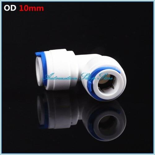 5Pcs Water Purifier Fittings 3/8" OD Tube RO Water Reverse Osmosis Aquarium System Union Elbow Connector Fitting