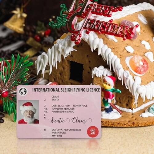 5Pcs/Set Creative Christmas Style Licence Greeting Card Plastic Beautiful Cartoon Pattern Blessing Card Party открытки