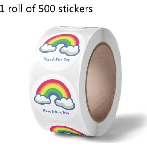 500pcs Thank You Stickers Heart Round Seal Label for Small Shop Wedding Gift Package Envelope Stationery Sticker