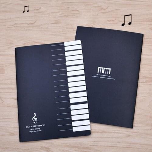Musical Score Notes Staff Writing Drawing Record Paper Simple Notebook Musician School Office Classroom Notebook School Supplies