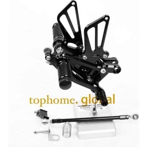 CNC Racing Adjustable Rearset For Honda CBR600 F4 F4i 1999-2007 Black Color 2000 2001 2002 2003 2004 2005 2006