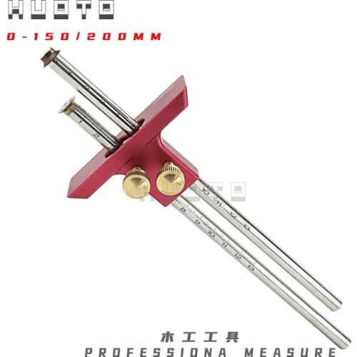 European double-headed scribe blade wooden scribe-line carpenter woodworking crossed-out tools