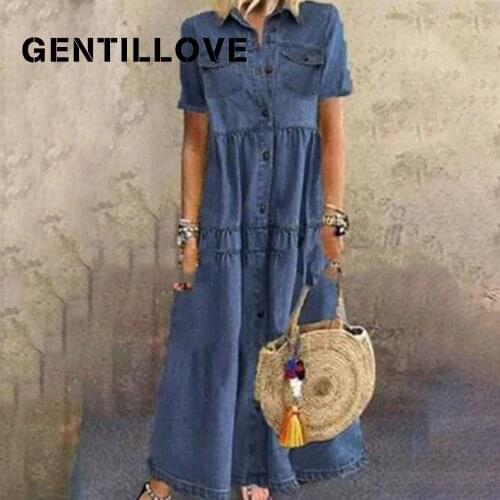 Модные джинсовые платья GENTILLOVE China At AliExpress