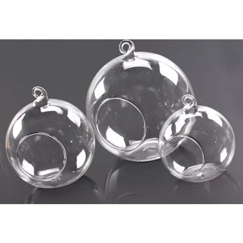 8CM Round Holder Glass Festival Transparent Home & Garden Candle Holders & Accessories Hanging Candlesticks Clear Candleholders