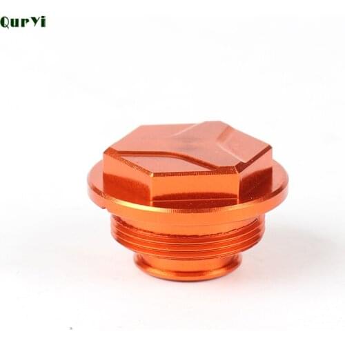 CNC Billet Rear Brake Cylinder Fluid Reservoir Cap Cover For KTM SXF SX EXC EXCF XC XCR 125 150 250 350 400 500