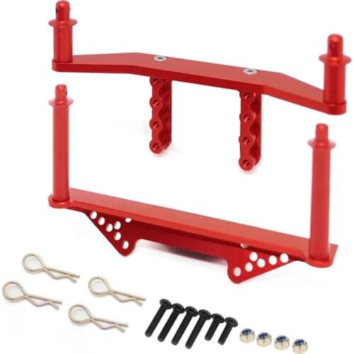 Metal Front & Rear Body Mounts with Body Posts Upgrade Parts for 1/10 Traxxas Slash 2WD Rustler Stampede VXL RC Car