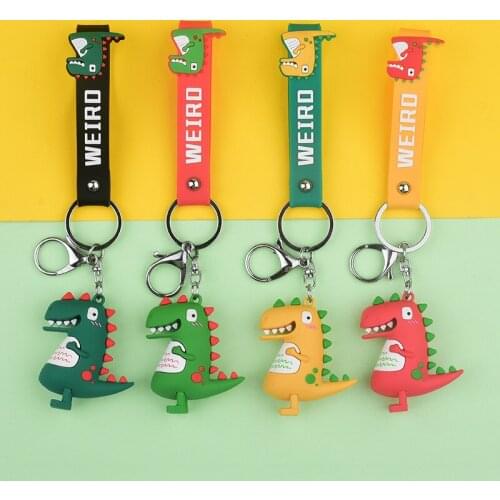 New Fashion Cute Little Dinosaur Doll Key Chain Pendant Creative Men and Women Car Key Chain