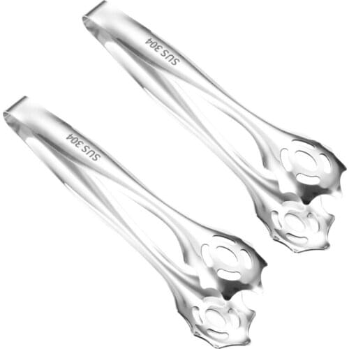 New Food Clips Creative Multi-Function Ice Tongs Multi-Purpose Tongs Steak Tongs Stainless Steel BBQ Tongs