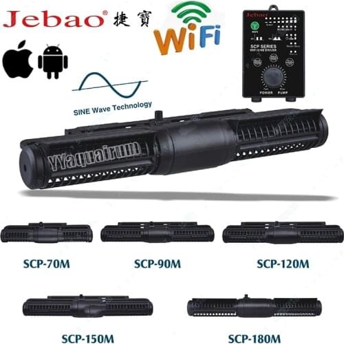 NEW 2021 Jebao WIFI Sine Wave Cross Flow wavemaker Aquarium Reef Coral Fish Pump SCP-90M-120M-150M-180M, CP25-40-55 WIFI version