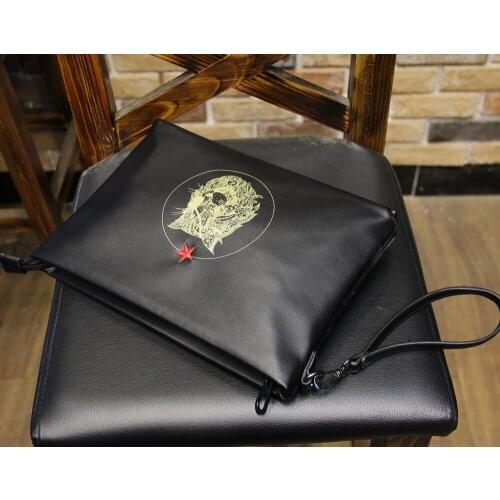 New Fashion Hand Clutch File Package Business Affairs Leisure High Quality Small Bag Black PU Leather Handbags