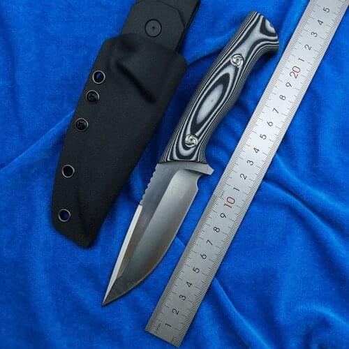 BOLTE NEW DC53 blade fixed blade straight hunting knife KYDEX Sheath G10 handle camping outdoor EDC knives tools