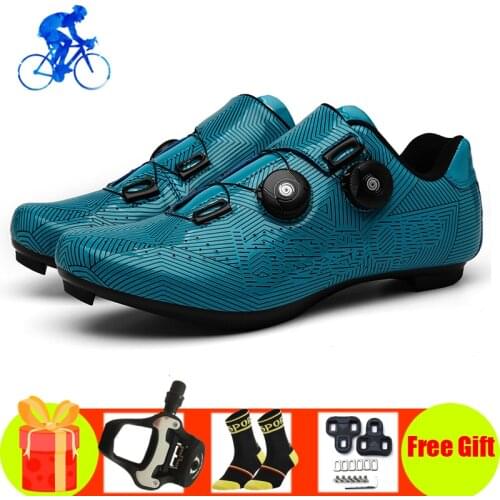 Road Cycling Shoes Men Women Self-locking Breathable SPD-SL Pedals Route Biking Shoes Outdoor Sport Bicycle Cycling Sneakers