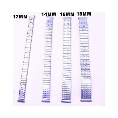 Wholesale 40pcs/lots High quality 12MM,14MM,16MM,18MM, stainless steel Watch Bands elasticity watch strap-05130
