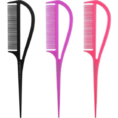 Sectioning Weave Highlighting Foiling Hair Comb Back Combing Hair Brushes Anti-static For Salon Hair Dyeing Styling Parting