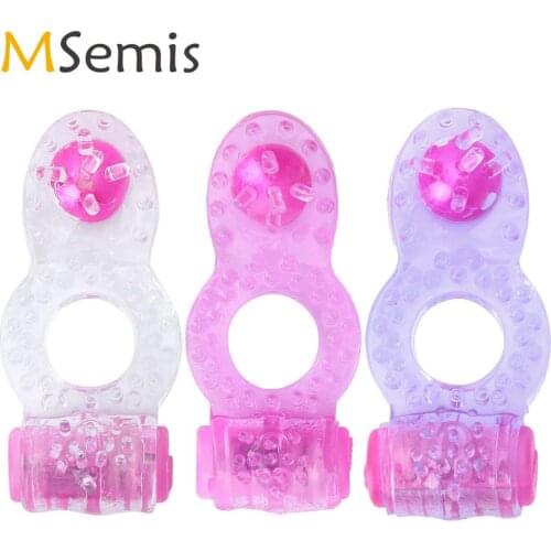 Sex Toys for Men Vibrating Cock Ring Male Cockring Delay Ejaculation Semen Lock Ring Clit Stimulator Prolong Erection Penis Ring