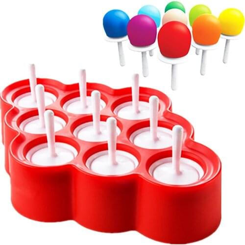 Silicone Ice Cream Mold Reusable Mini Ice lolly Ice Cube Candy Bar Fro Summer cool set Kids,Family DIY Candy Chocolate Tool