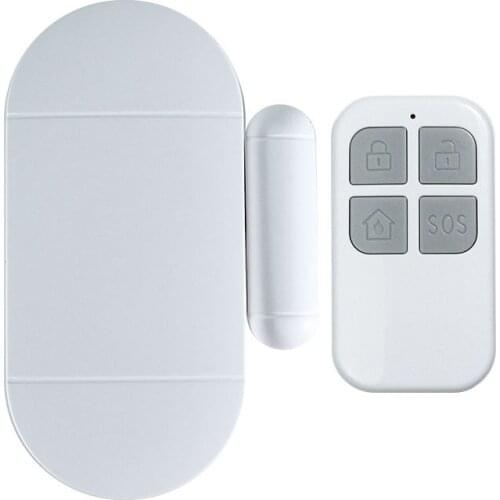 433MHz Home Security System Anti-theft Detector 130dB Horn Door Magnetic Alarm Remote Control Wireless Window Magnetic Sensor