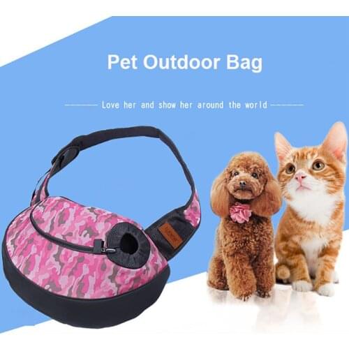 Pet Cat bag Carry Bag Outdoor Waterproof Cloth Puppy Cat Pet Zipper Bag Breathable Mesh Carrier Shoulder Bag