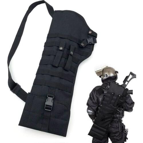Tactical Rifle Shotgun Scabbard Holster Military Army Gun Bags Assault Shotgun Rifle Long Gun Knife Hunting Bag Army Pouch Case