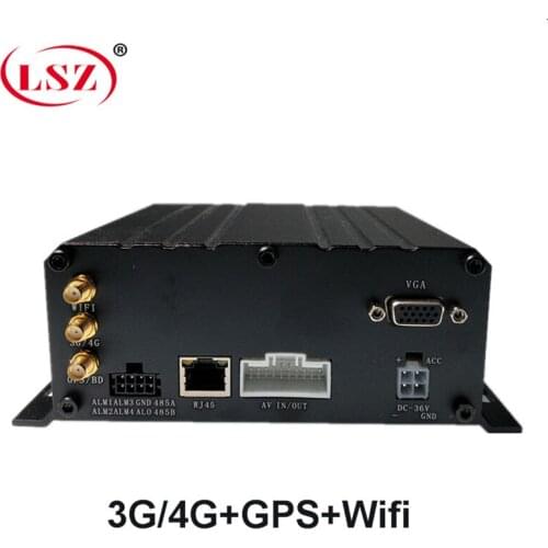 Currently releasing 4-channel car DVR 3G network GPS + WIFI function support truck school bus and so on