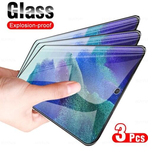 3Pcs Full Cover Protective Glass For Samsung Galaxy S21 FE Phone Glas Screen Protector Film For Sumsung Samsong S 21 S21FE 6.41"